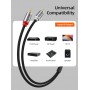 CABLETIME καλώδιο ήχου 2x RCA σε 2x RCA CT-RCA, 2m, μαύρο
