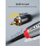 CABLETIME καλώδιο ήχου 2x RCA σε 2x RCA CT-RCA, 5m, μαύρο