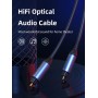 CABLETIME καλώδιο ήχου Toslink CT-AV380-P04GN, gold plated, 5mm, 1m, μαύρο