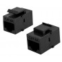 POWERTECH Keystone module RJ45 CAB-N463, CAT 6A UTP, μαύρο