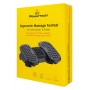 POWERTECH υποπόδιο γραφείου PT-1567 με πεντάλ εκγύμνασης ποδιών, μαύρο