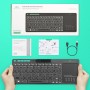RIITEK ασύρματο πληκτρολόγιο Mini K18S με touchpad, RGB backlit, 2.4GHz & Bluetooth
