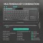 RIITEK ασύρματο πληκτρολόγιο Mini K18S με touchpad, RGB backlit, 2.4GHz & Bluetooth