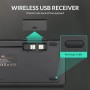 RIITEK ασύρματο πληκτρολόγιο Mini K18S με touchpad, RGB backlit, 2.4GHz & Bluetooth