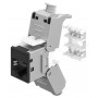 GOOBAY Keystone module RJ45 77943, CAT 6A STP, slim, toolfree, ασημί/μαύρο