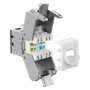 GOOBAY Keystone module RJ45 77943, CAT 6A STP, slim, toolfree, ασημί/μαύρο