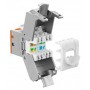 GOOBAY Keystone module RJ45 77947, CAT 6A STP, slim, toolfree, ασημί/πορτοκαλί