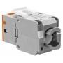 GOOBAY Keystone module RJ45 77947, CAT 6A STP, slim, toolfree, ασημί/πορτοκαλί