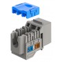 GOOBAY Keystone module RJ45 77951, CAT 6A UTP, slim & short, toolfree, γκρι