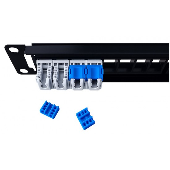 GOOBAY Keystone module RJ45 77951, CAT 6A UTP, slim & short, toolfree, γκρι