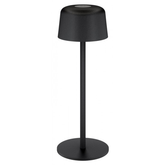 GOOBAY επιτραπέζιο φωτιστικό 77675, 3000K, dimmable, επαναφορτιζόμενο, μαύρο