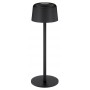 GOOBAY επιτραπέζιο φωτιστικό 77675, 3000K, dimmable, επαναφορτιζόμενο, μαύρο
