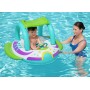 BESTWAY παιδική φουσκωτή βάρκα με σκίαστρο 34149, 107x112cm, Space Splash