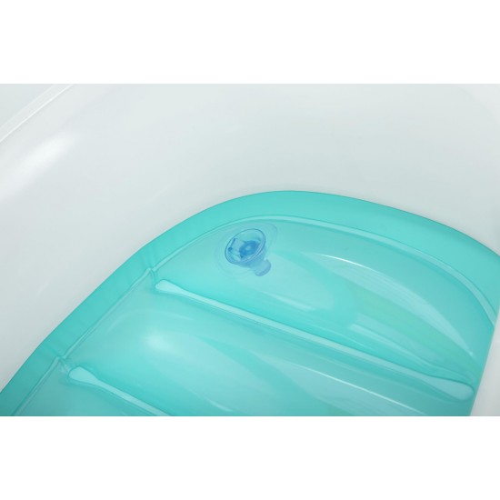 BESTWAY παιδική φουσκωτή βάρκα με σκίαστρο 34149, 107x112cm, Space Splash