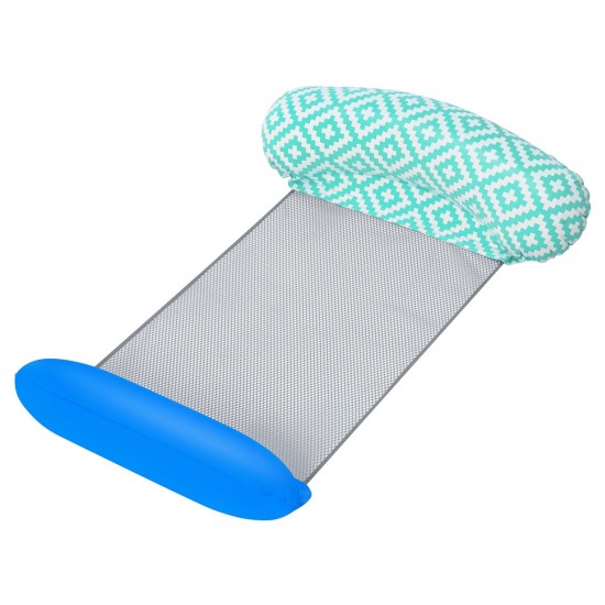 BESTWAY φουσκωτή καρέκλα θαλάσσης 43555, 145x87cm, βεραμάν/μπλε