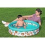BESTWAY παιδική φουσκωτή πισίνα 51008, 101lt, Φ102x25cm, λευκή/βεραμάν
