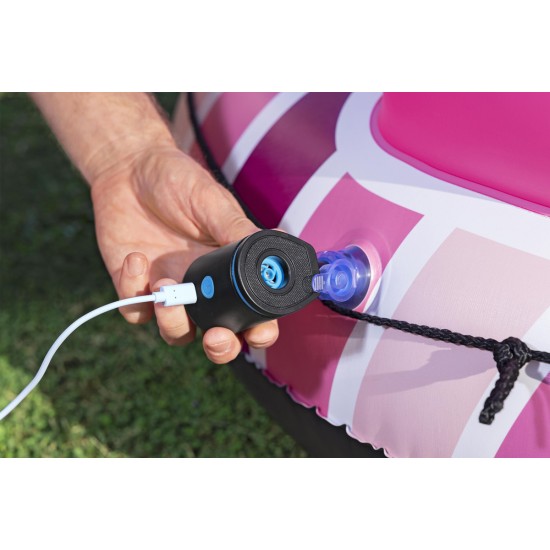 BESTWAY μίνι ηλεκτρική τρόμπα 62289, 90lt, 0.427PSI, USB-C, μαύρη