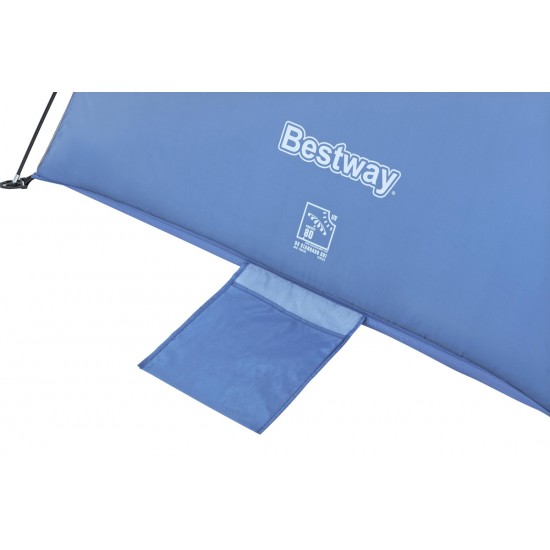 BESTWAY σκίαστρο παραλίας 68105, 2 ατόμων, 200x120x95cm, μπλε/καφέ