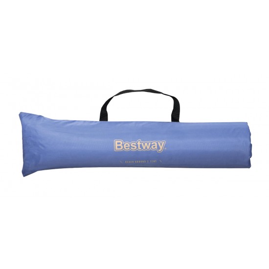 BESTWAY σκίαστρο παραλίας 68105, 2 ατόμων, 200x120x95cm, μπλε/καφέ