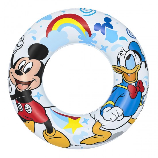 BESTWAY παιδικό σωσίβιο κουλούρα 91004, 56cm, 3-6 ετών, Mickey & Friends