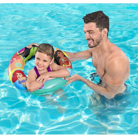 BESTWAY παιδικό σωσίβιο κουλούρα 91043, 56cm, 3-6 ετών, Disney Princess