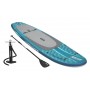 BESTWAY φουσκωτή σανίδα SUP Aqua Drifter View 6532H με διάφανο παράθυρο, 335x91.5x15cm, μπλε