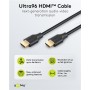 GOOBAY καλώδιο HDMI 2.2 80091, 16K/60Hz, 96 Gbps, 1m, μαύρο