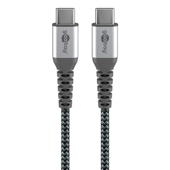 GOOBAY καλώδιο USB-C 49301, 60W, 480Mbps, 0.50m, μαύρο