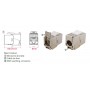 GOOBAY Keystone module RJ45 77942, CAT 6A STP, slim & short, toolfree, ασημί