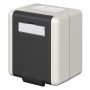 GOOBAY κυτίο για 2x Keystone modules 79169, εξωτερικού χώρου, IP44, λευκό/μαύρο