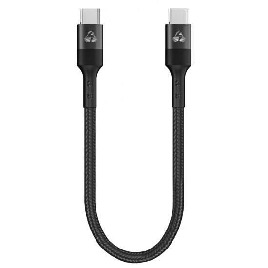 POWERTECH καλώδιο USB-C PTR-0204, PD 60W, 480Mbps, 25cm, μαύρο