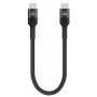 POWERTECH καλώδιο USB-C PTR-0204, PD 60W, 480Mbps, 25cm, μαύρο
