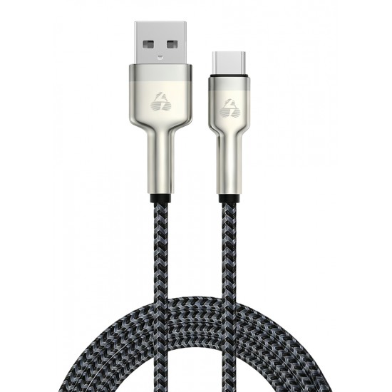 POWERTECH καλώδιο USB-C σε USB PTR-0199, PD 60W, 480Mbps, 1m, μαύρο/γκρι