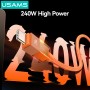 USAMS καλώδιο USB-C SJ775, 240W, 480Mbps, 1.2m, μαύρο