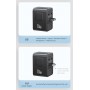 USAMS φορτιστής/αντάπτορας πρίζας CC310, 2x USB & 3x USB-C, universal, 70W, μαύρος