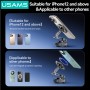USAMS βάση smartphone αυτοκινήτου ZJ087 για ταμπλό/παρμπρίζ, μαγνητική, μαύρη