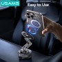USAMS βάση smartphone αυτοκινήτου ZJ087 για ταμπλό/παρμπρίζ, μαγνητική, μαύρη