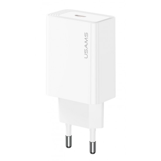 USAMS φορτιστής τοίχου CC325, USB-C, 20W, λευκός