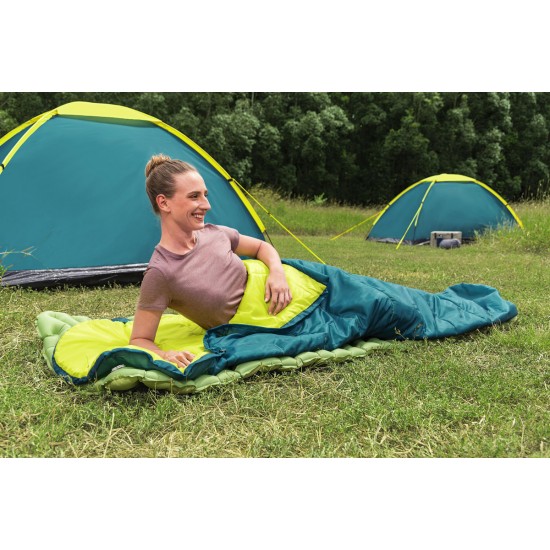 BESTWAY sleeping bag 68102, μονό, 220x75cm, πετρόλ