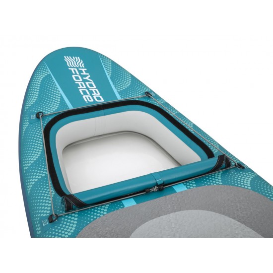 BESTWAY φουσκωτή σανίδα SUP Aqua Drifter View 6532H με διάφανο παράθυρο, 335x91.5x15cm, μπλε