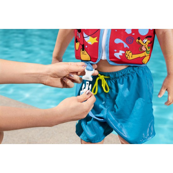 BESTWAY παιδικό γιλέκο κολύμβησης 9101D, S/M, 1-3 ετών, 50+UPF, Mickey/κόκκινο