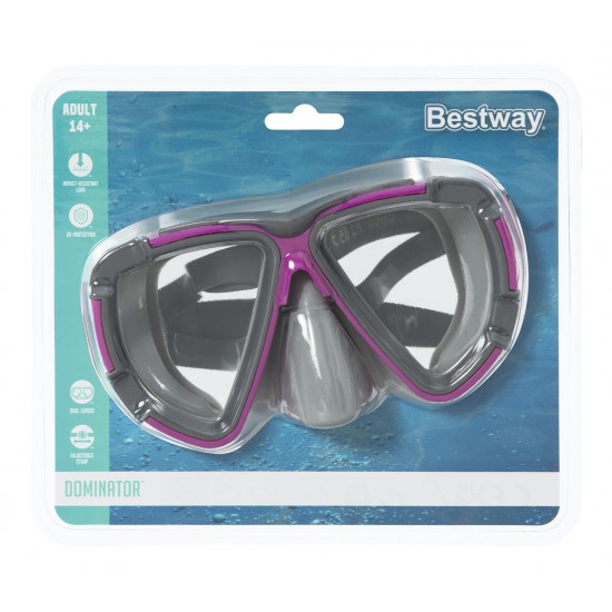 BESTWAY μάσκα θαλάσσης 22052, διοπτική, μωβ