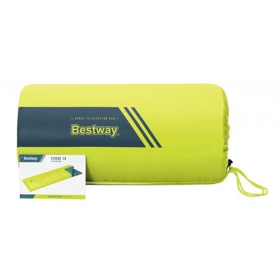 BESTWAY sleeping bag 68099, μονό, 180x75cm, lime