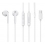 CELEBRAT earphones με μικρόφωνο G39, USB-C σύνδεση, 14mm, 1.2m, λευκά