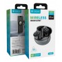 CELEBRAT earphones με θήκη φόρτισης W80, True Wireless, 13mm, 30/230mAh, γκρι