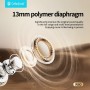 CELEBRAT earphones με θήκη φόρτισης W80, True Wireless, 13mm, 30/230mAh, λευκά