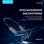 CELEBRAT neckband earphones SE9, OWS Bone Conduction, 16.3mm, 180mAh, μαύρα