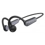 CELEBRAT neckband earphones SE9, OWS Bone Conduction, 16.3mm, 180mAh, μαύρα