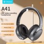 CELEBRAT headphones A41, ασύρματα & ενσύρματα, 40mm, 400mAh, ANC, μαύρα