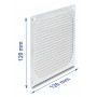 DELOCK σχάρα για 120mm ανεμιστήρα 67458 με φίλτρο σκόνης, μεταλλική, ασημί